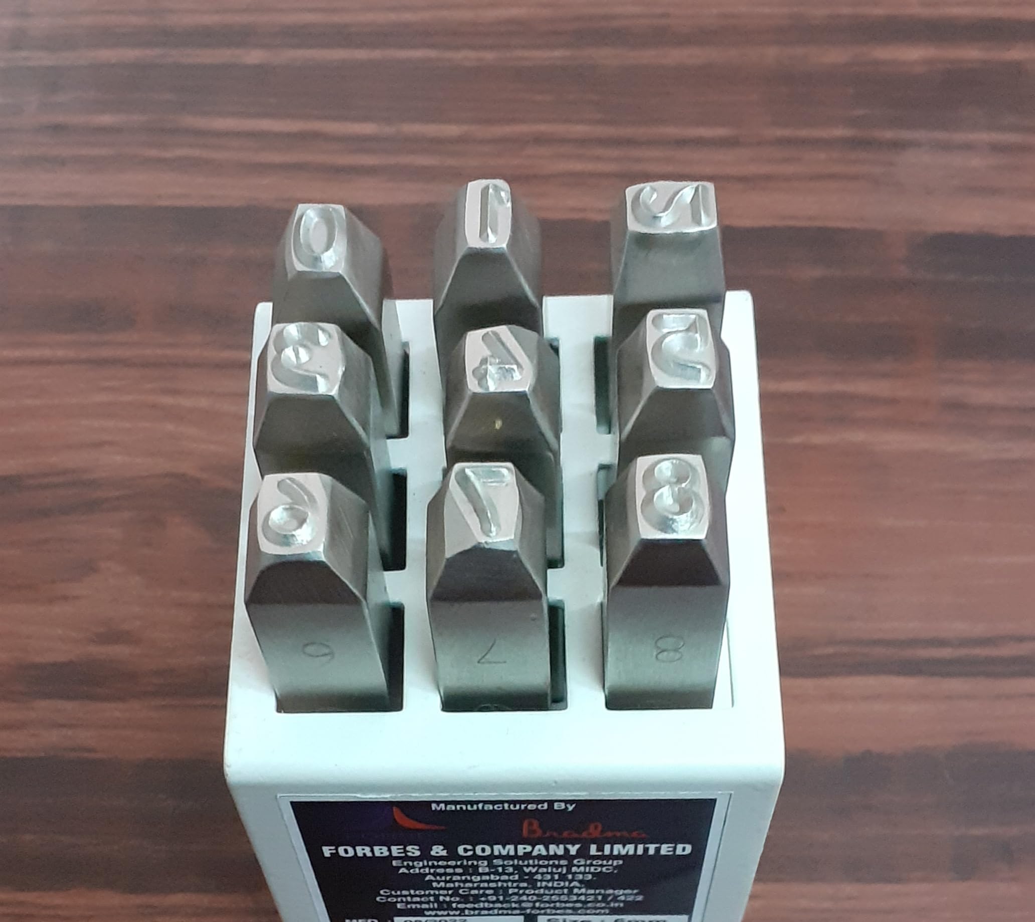 BRADMA HANDHELD PUNCHES NUMBER PUNCH SET 0 TO 8 (8MM) : Amazon.in